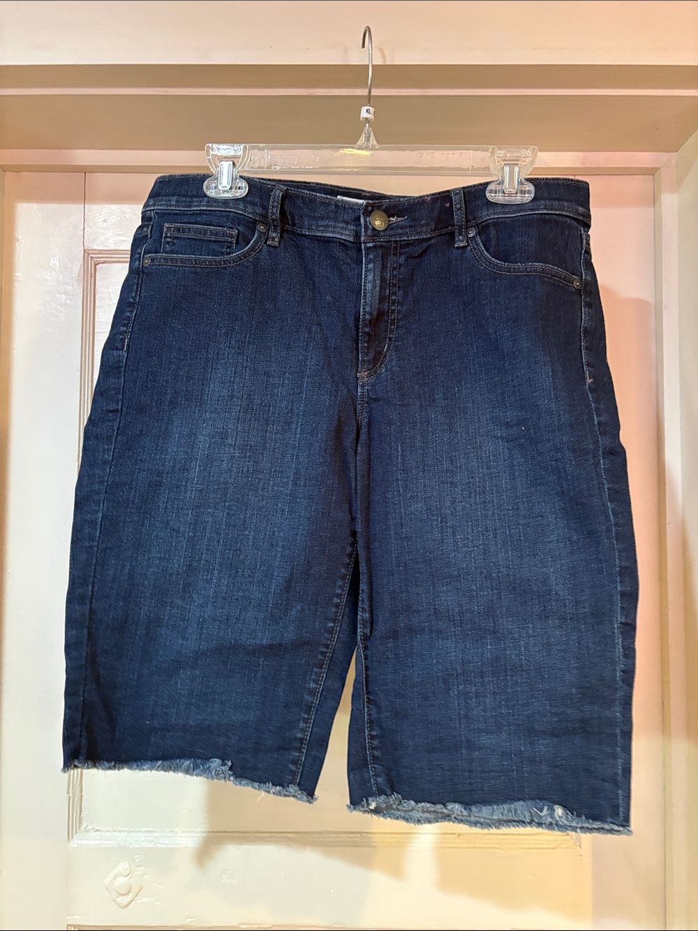 LOFT Dark Blue Denim Jean Shorts